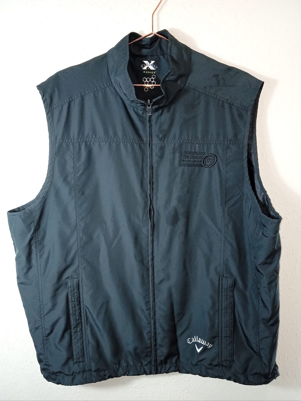 Men's Callaway Sleeveless Golf Vest Black sz XXL